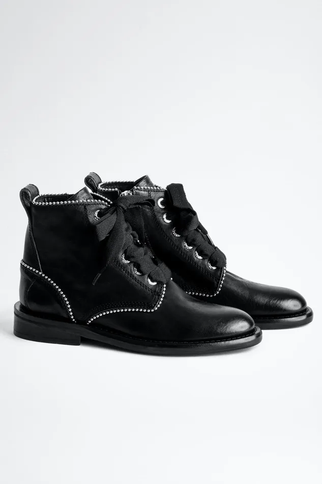 Zadig and Voltaire ShoesBoots LAUREEN STUDDED BOOT BLACK 8211 WomenMen Zadig and Voltaire ShoesBoots LAUREEN STUDDED BOOT BLACK 8211 WomenMen
