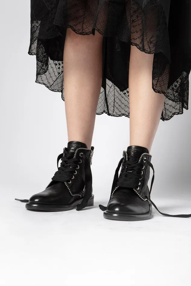 Zadig and Voltaire ShoesBoots LAUREEN STUDDED BOOT BLACK 8211 WomenMen Zadig and Voltaire ShoesBoots LAUREEN STUDDED BOOT BLACK 8211 WomenMen
