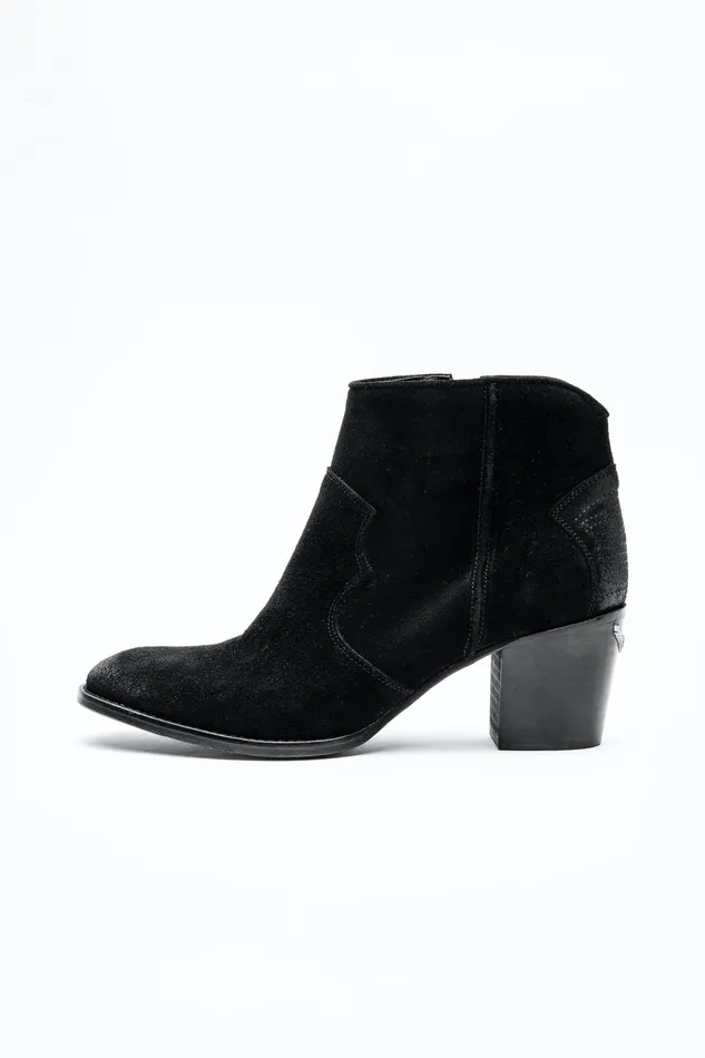 Zadig and Voltaire ShoesBoots MOLLY SUEDE SHOES NOIR 8211 WomenMen