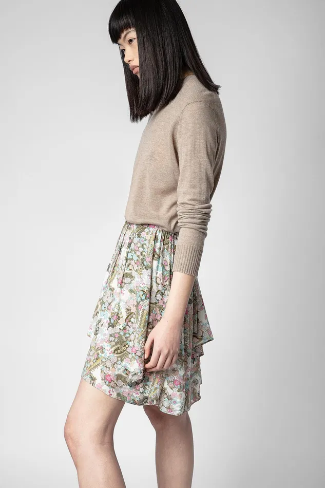 Zadig and Voltaire Skirts and Shorts JACKYLA YOKO CREAM PRINT 8211 Women