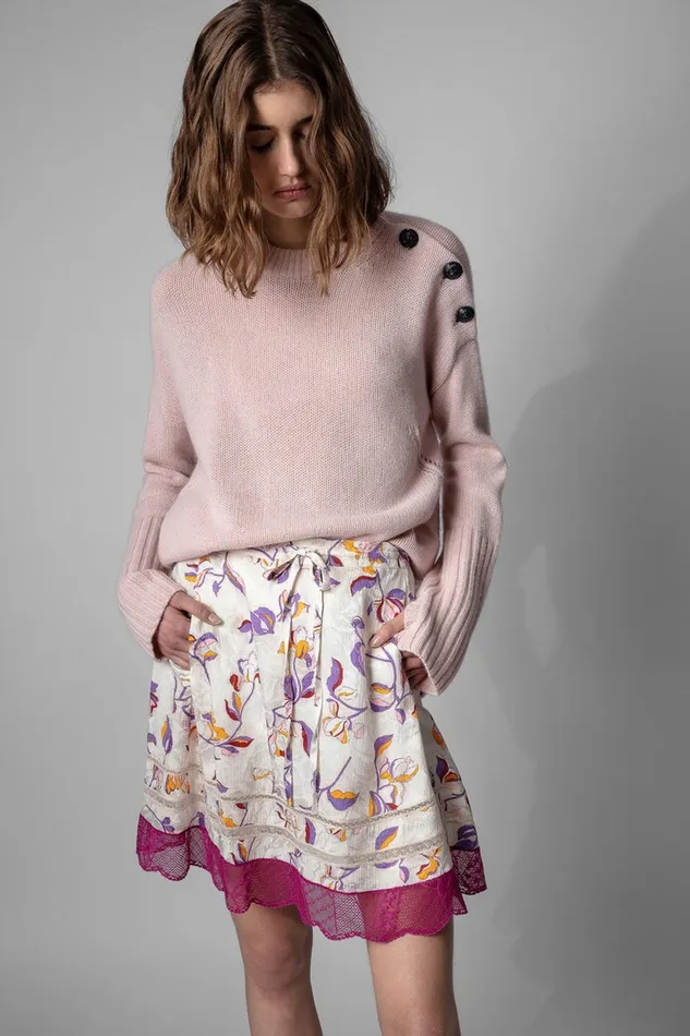 Zadig and Voltaire Skirts and Shorts JAELLE FLOWERS SKIRT TOILE 8211 Women