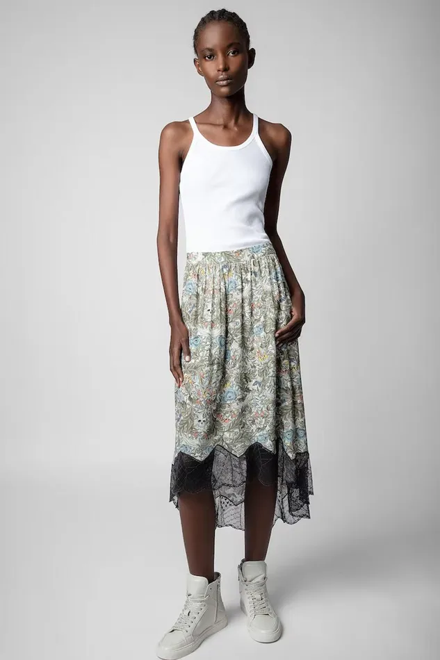 Zadig and Voltaire Skirts and Shorts JOSLIN BRIT SKIRT KHAKI PRINT 8211 Women