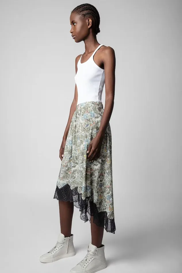 Zadig and Voltaire Skirts and Shorts JOSLIN BRIT SKIRT KHAKI PRINT 8211 Women Zadig and Voltaire Skirts and Shorts JOSLIN BRIT SKIRT KHAKI PRINT 8211 Women