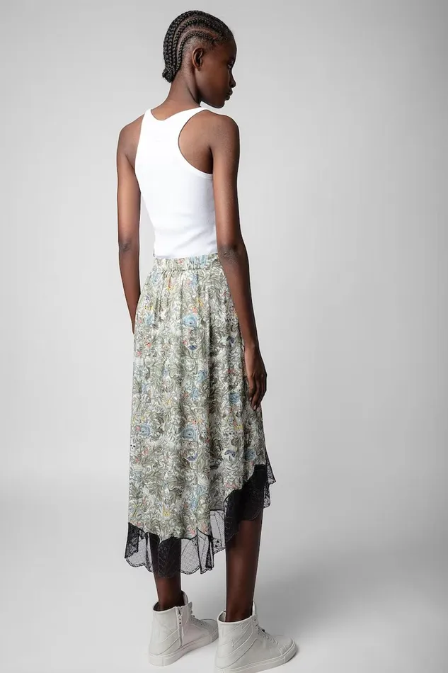 Zadig and Voltaire Skirts and Shorts JOSLIN BRIT SKIRT KHAKI PRINT 8211 Women Zadig and Voltaire Skirts and Shorts JOSLIN BRIT SKIRT KHAKI PRINT 8211 Women