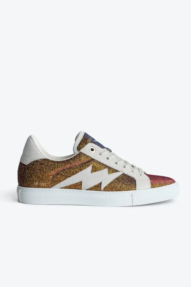 Zadig and Voltaire Sneakers ZV1747 SPARKLE GOLD GOLD 8211 WomenMen