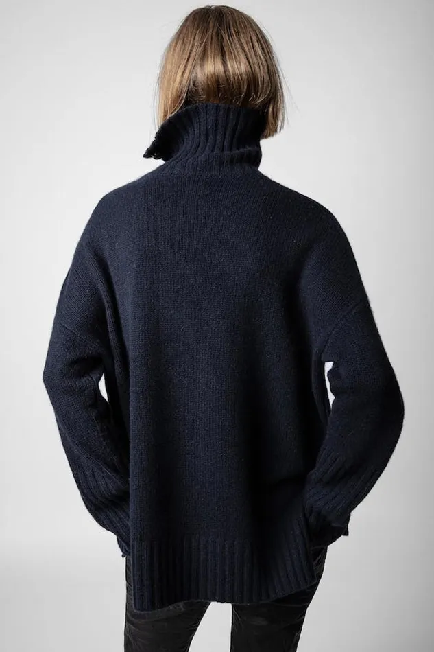 Zadig and Voltaire Sweaters and Knitwear ALMA WS SWEATER DARK NAVY 8211 Women Zadig and Voltaire Sweaters and Knitwear ALMA WS SWEATER DARK NAVY 8211 Women