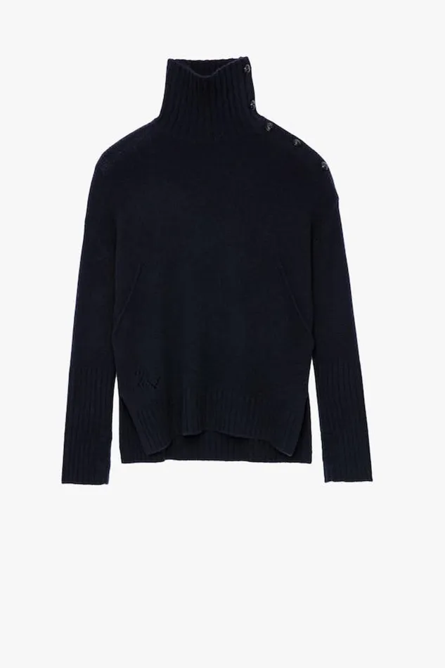Zadig and Voltaire Sweaters and Knitwear ALMA WS SWEATER DARK NAVY 8211 Women Zadig and Voltaire Sweaters and Knitwear ALMA WS SWEATER DARK NAVY 8211 Women