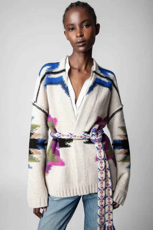 Zadig and Voltaire Sweaters and Knitwear ASPEN CARDIGAN PUTTY 8211 Women Zadig and Voltaire Sweaters and Knitwear ASPEN CARDIGAN PUTTY 8211 Women