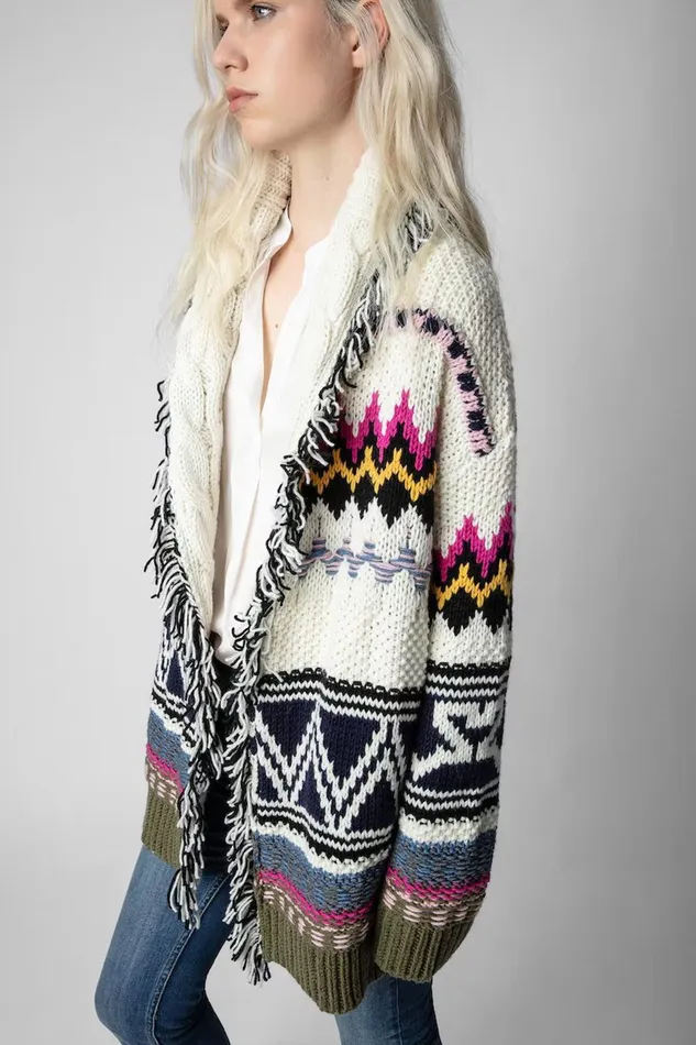 Zadig and Voltaire Sweaters and Knitwear ELLA SHOW CARDIGAN MULTI 8211 Women Zadig and Voltaire Sweaters and Knitwear ELLA SHOW CARDIGAN MULTI 8211 Women