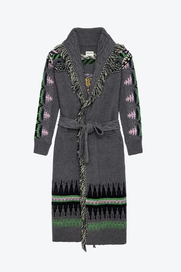 Zadig and Voltaire Sweaters and Knitwear ELLINA SHOW CARDIGAN GREY 8211 Women Zadig and Voltaire Sweaters and Knitwear ELLINA SHOW CARDIGAN GREY 8211 Women