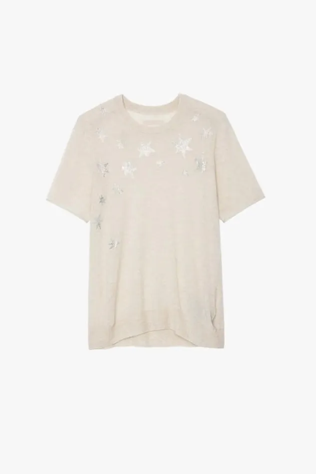 Zadig and Voltaire Sweaters and Knitwear IDA CP STAR STRASS SUGAR 8211 Women Zadig and Voltaire Sweaters and Knitwear IDA CP STAR STRASS SUGAR 8211 Women