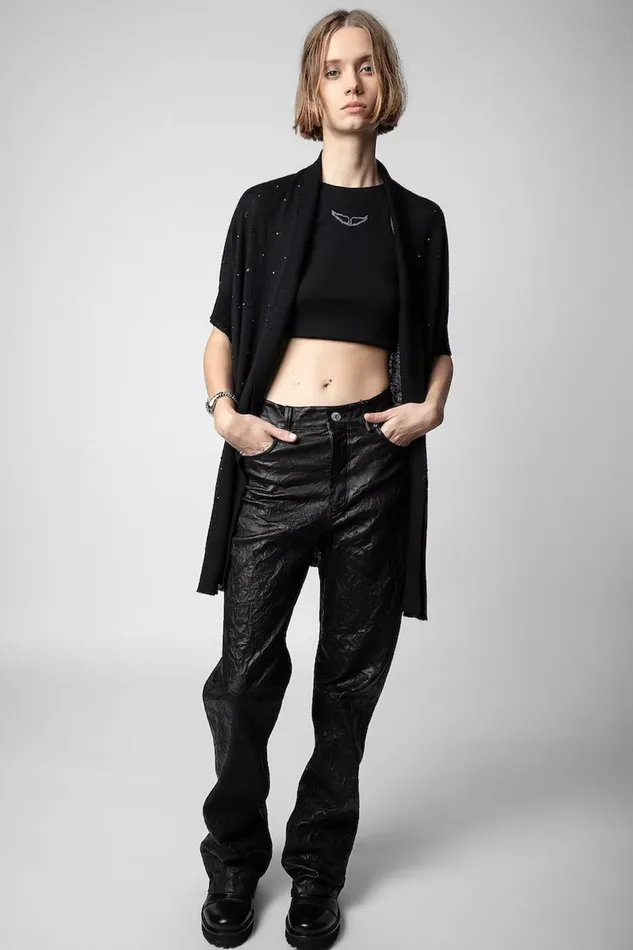 Zadig and Voltaire Sweaters and Knitwear INDIAN CP AO DOTS BLACK 8211 Women