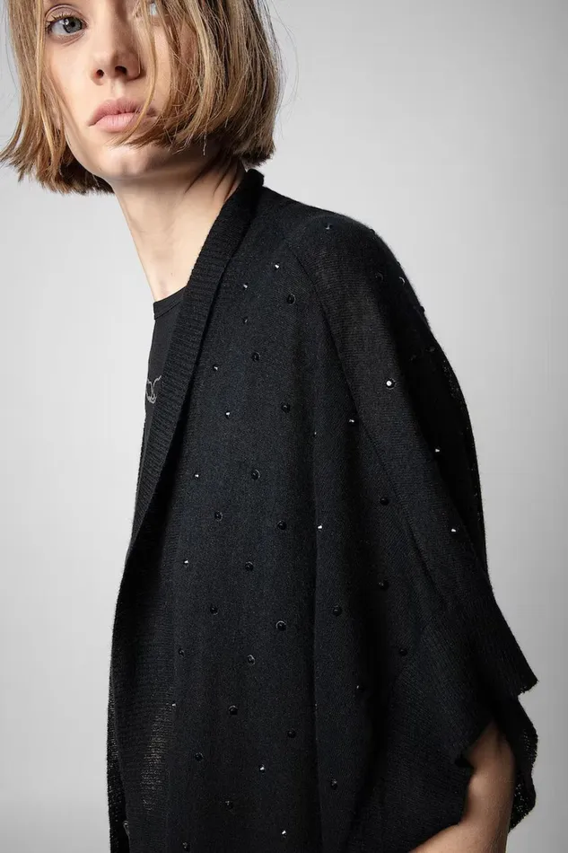 Zadig and Voltaire Sweaters and Knitwear INDIAN CP AO DOTS BLACK 8211 Women Zadig and Voltaire Sweaters and Knitwear INDIAN CP AO DOTS BLACK 8211 Women