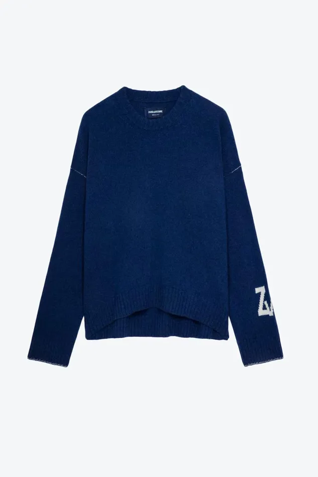 Zadig and Voltaire Sweaters and Knitwear MARKUS RC BLUEBERRY 8211 Women Zadig and Voltaire Sweaters and Knitwear MARKUS RC BLUEBERRY 8211 Women