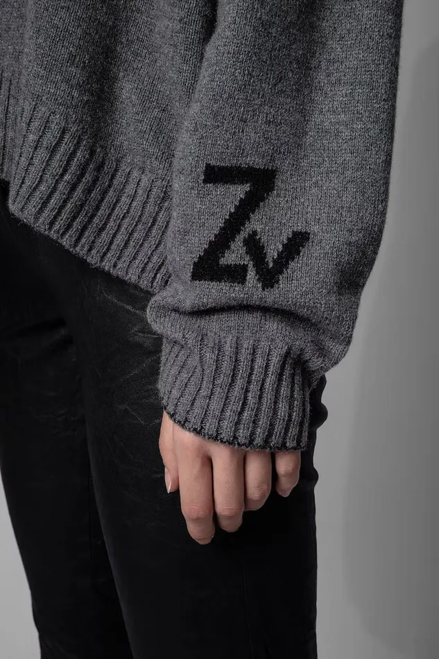 Zadig and Voltaire Sweaters and Knitwear MARKUS RC SWEAT G GREY 8211 Women Zadig and Voltaire Sweaters and Knitwear MARKUS RC SWEAT G GREY 8211 Women