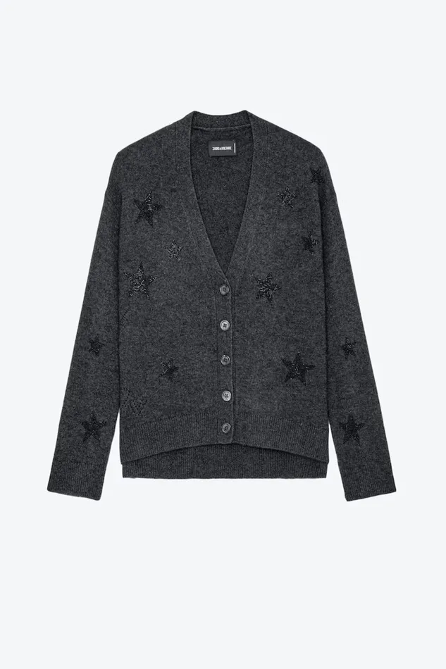 Zadig and Voltaire Sweaters and Knitwear MIRKA STARS GREY 8211 Women Zadig and Voltaire Sweaters and Knitwear MIRKA STARS GREY 8211 Women