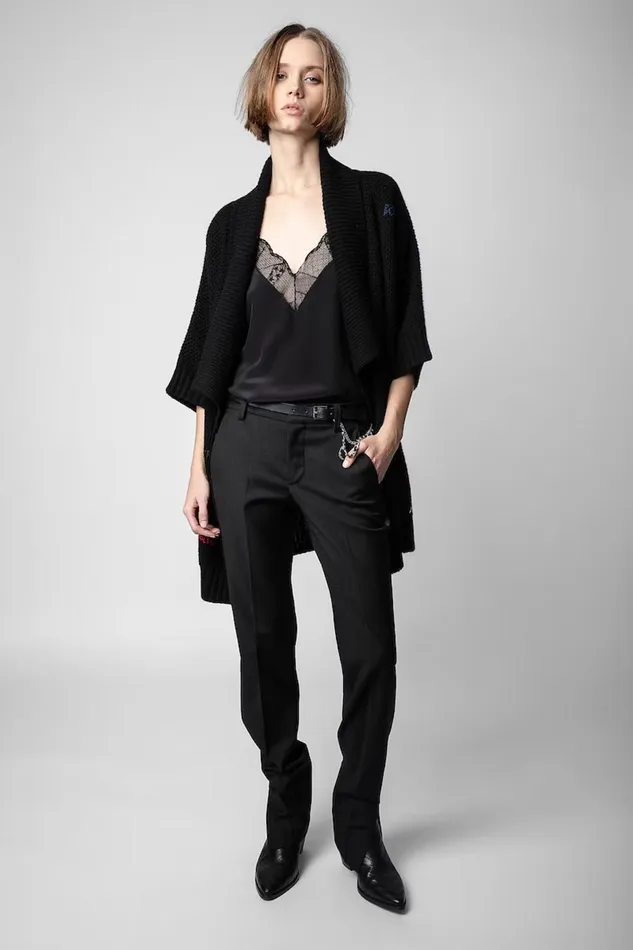 Zadig and Voltaire Sweaters and Knitwear WEST RC CARDIGAN BLACK 8211 Women