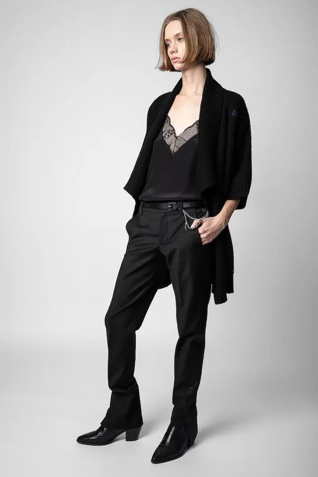 Zadig and Voltaire Sweaters and Knitwear WEST RC CARDIGAN BLACK 8211 Women Zadig and Voltaire Sweaters and Knitwear WEST RC CARDIGAN BLACK 8211 Women