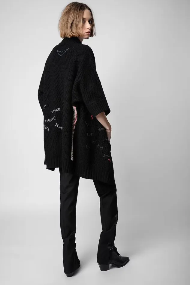 Zadig and Voltaire Sweaters and Knitwear WEST RC CARDIGAN BLACK 8211 Women Zadig and Voltaire Sweaters and Knitwear WEST RC CARDIGAN BLACK 8211 Women
