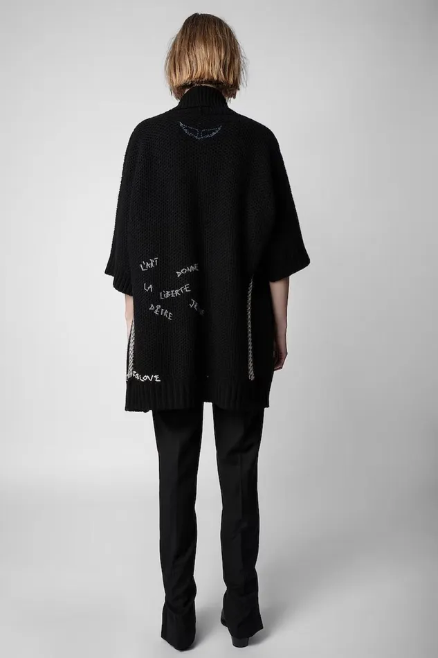 Zadig and Voltaire Sweaters and Knitwear WEST RC CARDIGAN BLACK 8211 Women Zadig and Voltaire Sweaters and Knitwear WEST RC CARDIGAN BLACK 8211 Women
