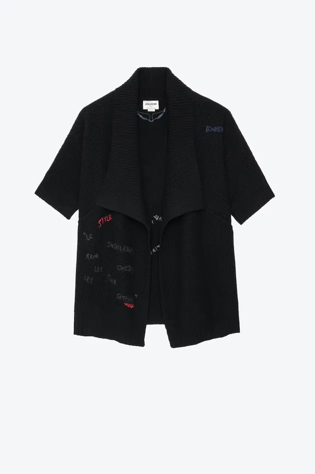 Zadig and Voltaire Sweaters and Knitwear WEST RC CARDIGAN BLACK 8211 Women Zadig and Voltaire Sweaters and Knitwear WEST RC CARDIGAN BLACK 8211 Women