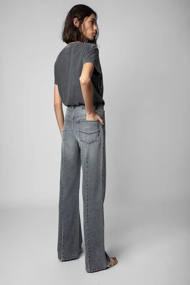 Zadig and Voltaire TShirts ZOE CORE CHO LOVE GREY 8211 Women Zadig and Voltaire TShirts ZOE CORE CHO LOVE GREY 8211 Women