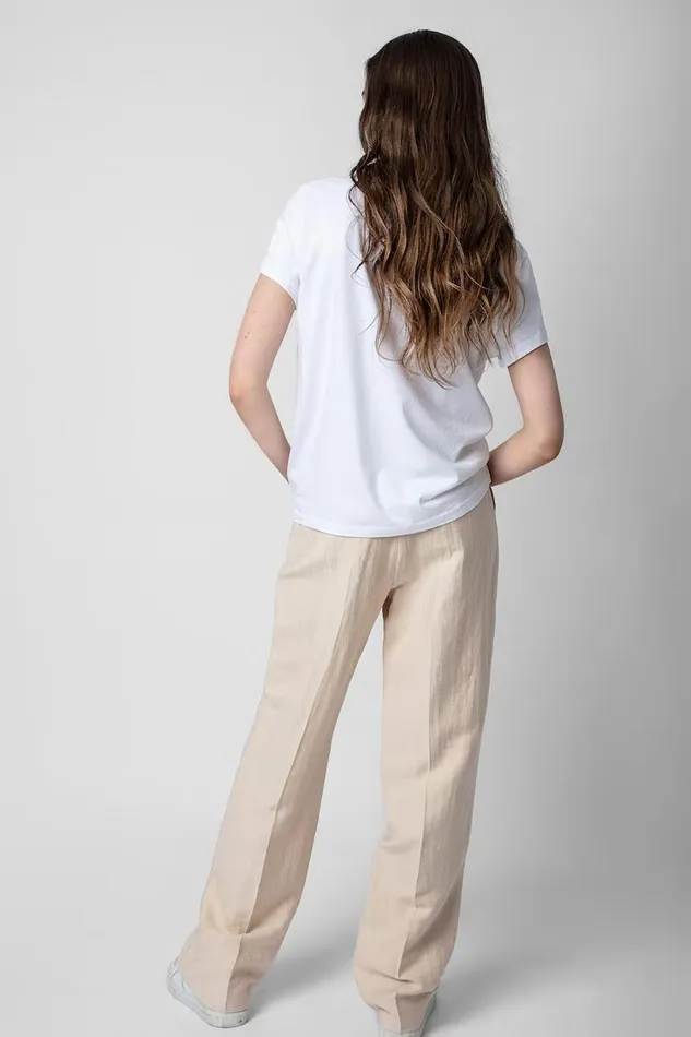 Zadig and Voltaire TShirts ZOE PHOTOPRINT WHITE 8211 Women Zadig and Voltaire TShirts ZOE PHOTOPRINT WHITE 8211 Women